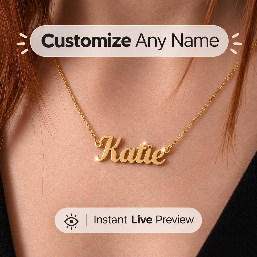 ## Personalized Name Necklace

Looking for a **personalized name necklace** made just for you or someone special? Create a custom necklace featuring a name that matters.

Choose the name, personalize your design, and order a **custom name necklace** made to reflect your style and personality.

Whether you want to **buy a name necklace for yourself** or find a meaningful personalized gift, this piece is designed to make every name feel special.