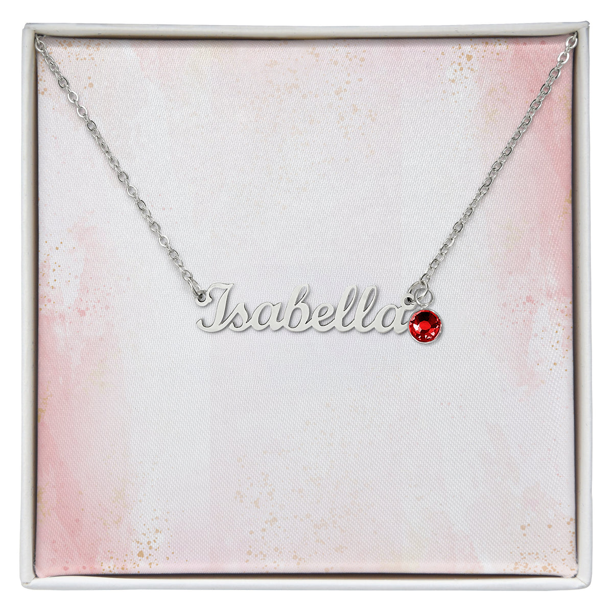 Personalized Name Necklace with Birthstone