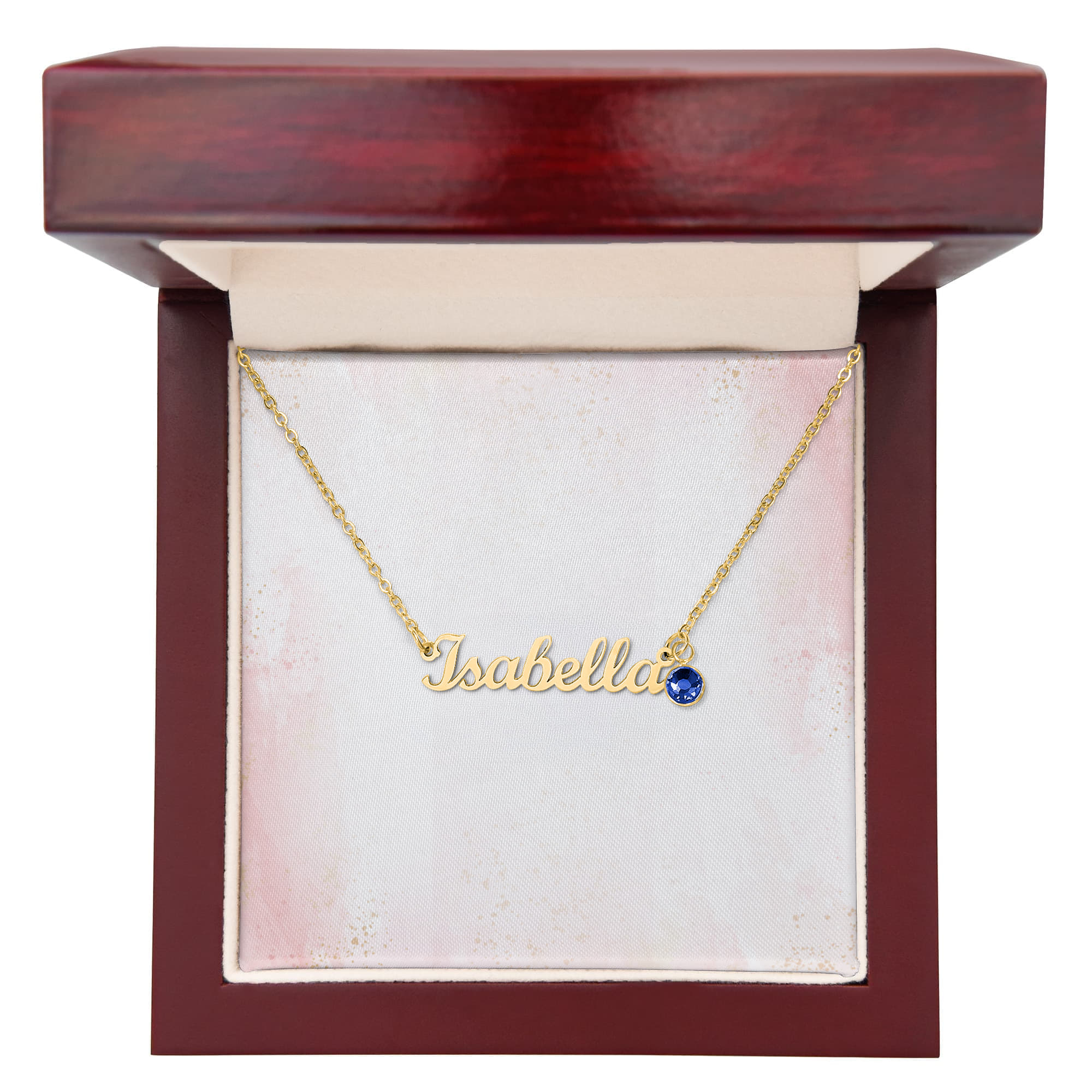 Personalized Name Necklace with Birthstone