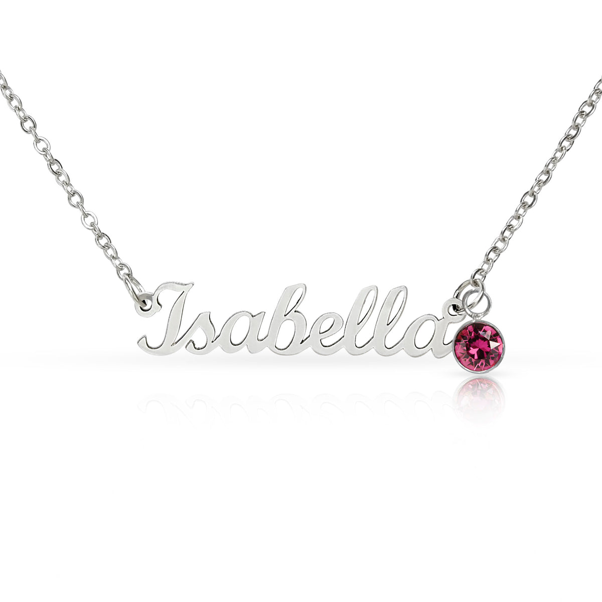Personalized Name Necklace with Birthstone