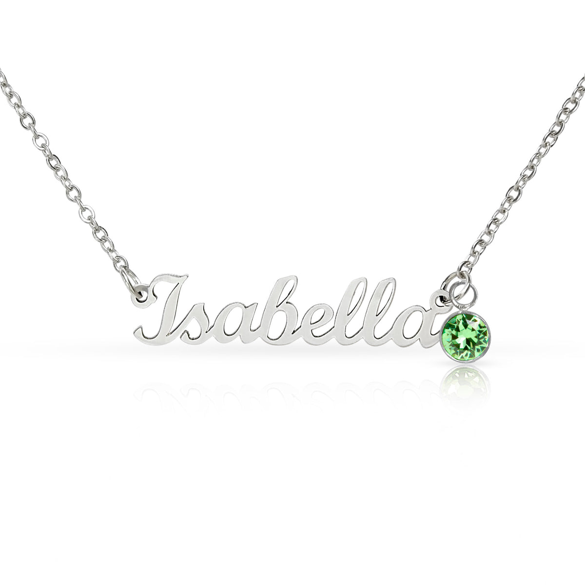Personalized Name Necklace with Birthstone