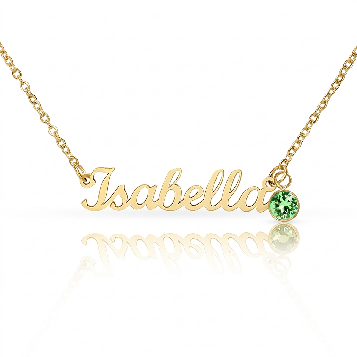 Personalized Name Necklace with Birthstone