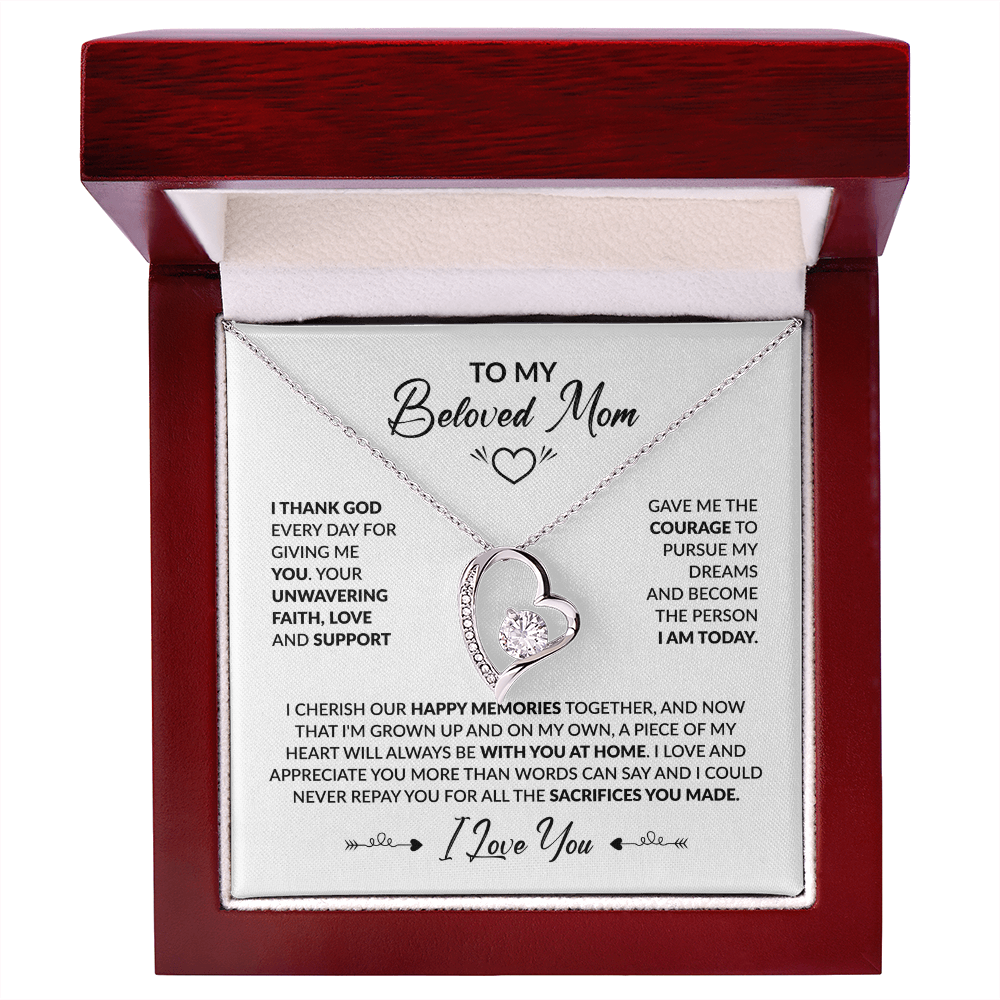 To My Beloved Mom Necklace