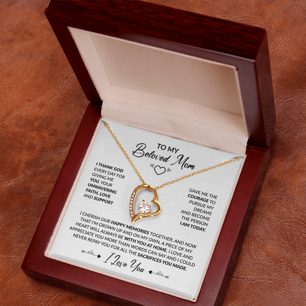 To My Beloved Mom Necklace