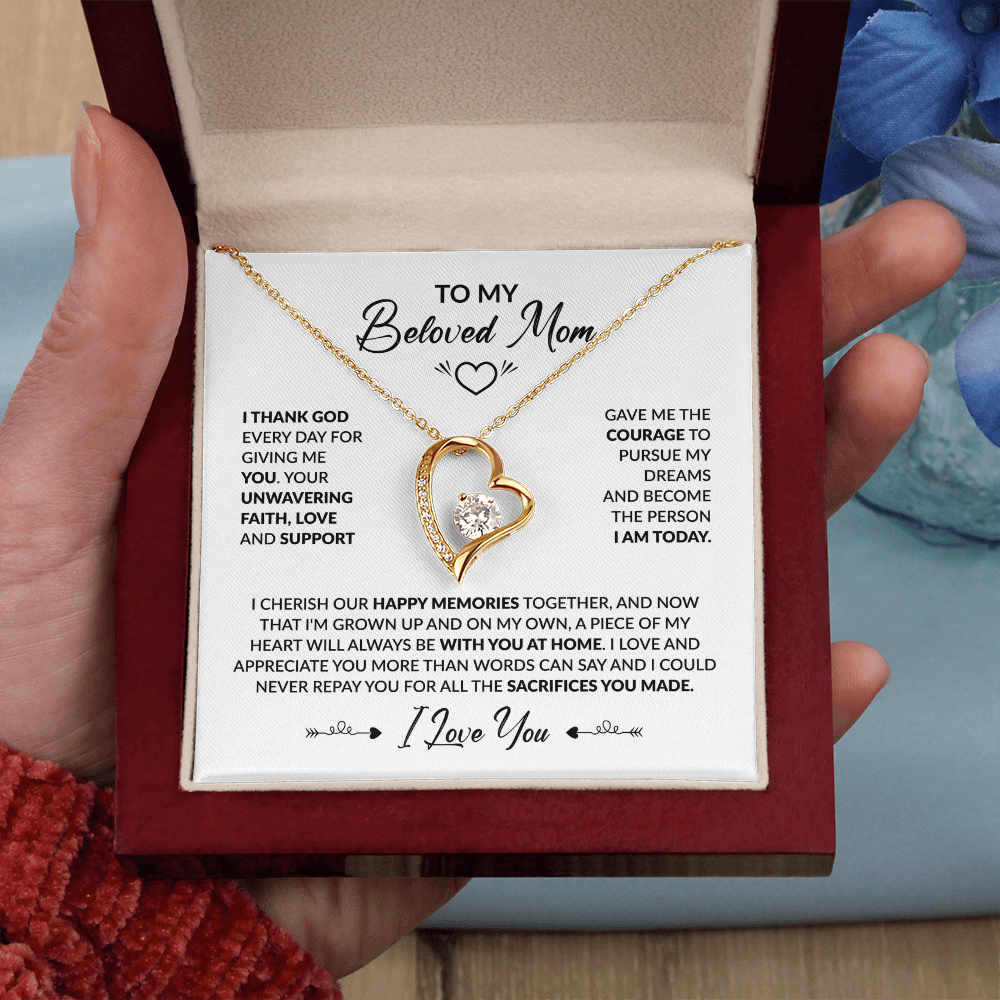 To My Beloved Mom Necklace