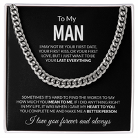 To My Man Cuban Link Chain | Romantic Gift for Him