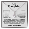 To My Daughter Necklace Gift From Dad