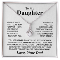 To My Daughter Necklace Gift From Dad