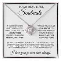 To My Beautiful Soulmate Necklace Gift | Romantic Gift for Her