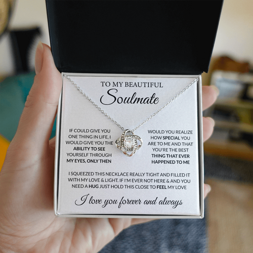 To My Beautiful Soulmate Necklace Gift | Romantic Gift for Her