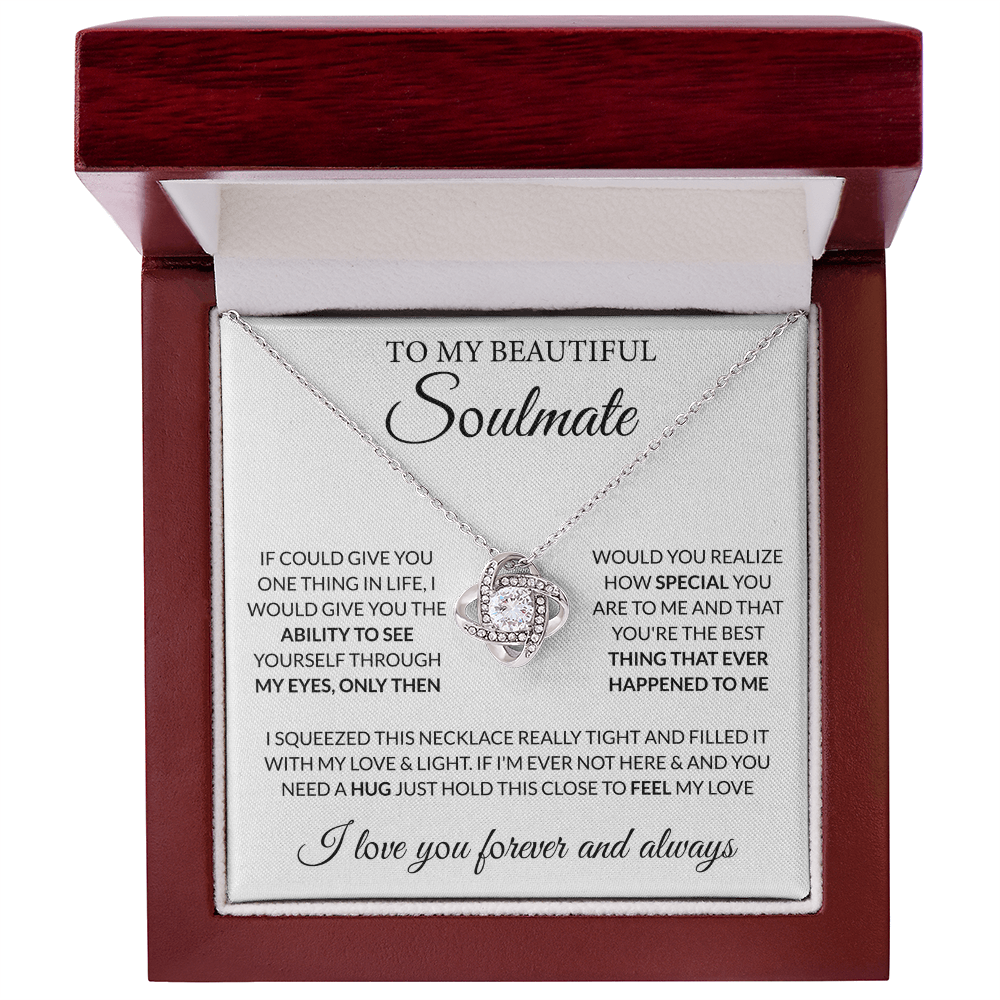 To My Beautiful Soulmate Necklace Gift | Romantic Gift for Her