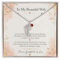 Thank You For Making Me A Father | Custom Baby Feet Necklace Gift for My Wife