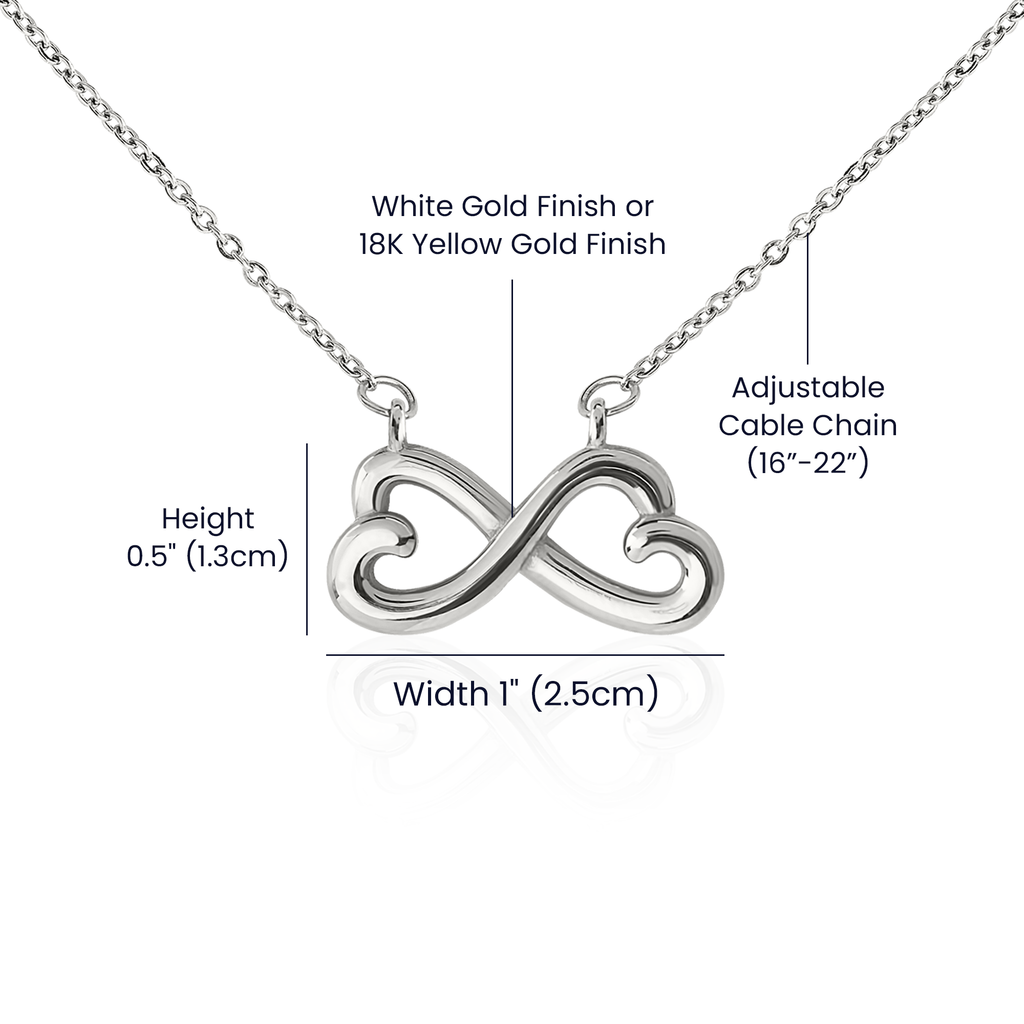 To My Wife Necklace Gift From Husband – I Can't Live Without You