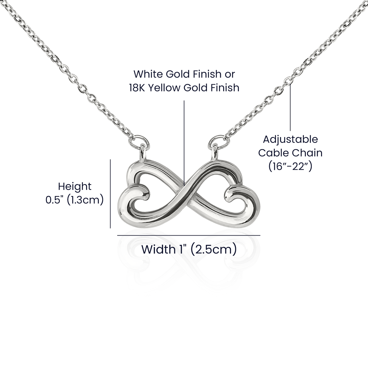 To My Wife Necklace Gift From Husband – I Can't Live Without You