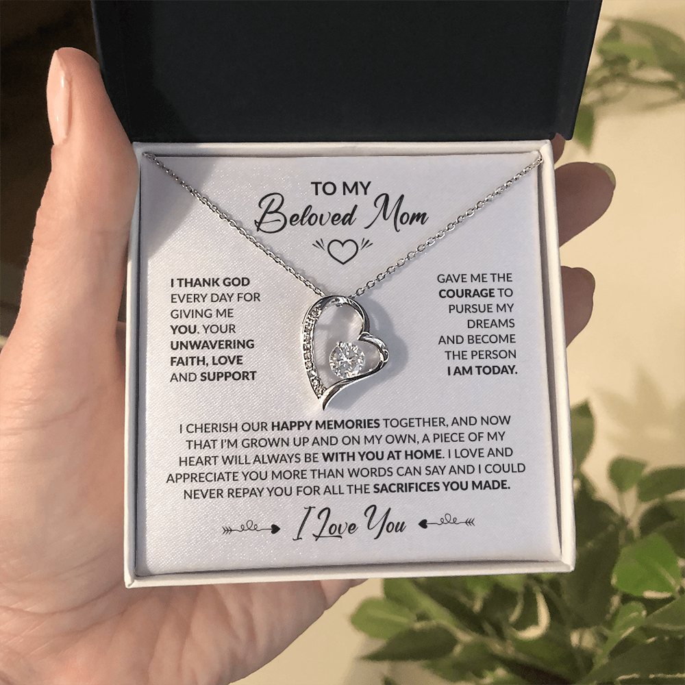 To My Beloved Mom Necklace