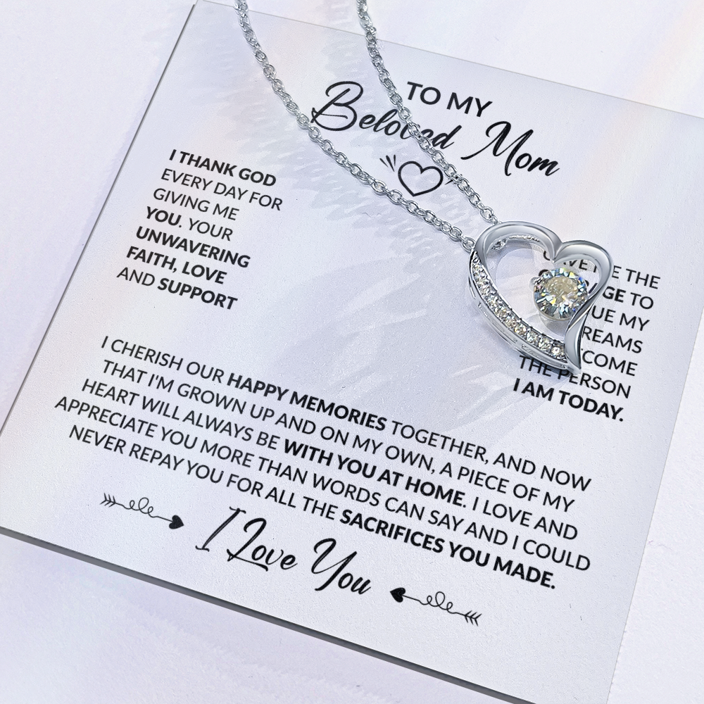 To My Beloved Mom Necklace