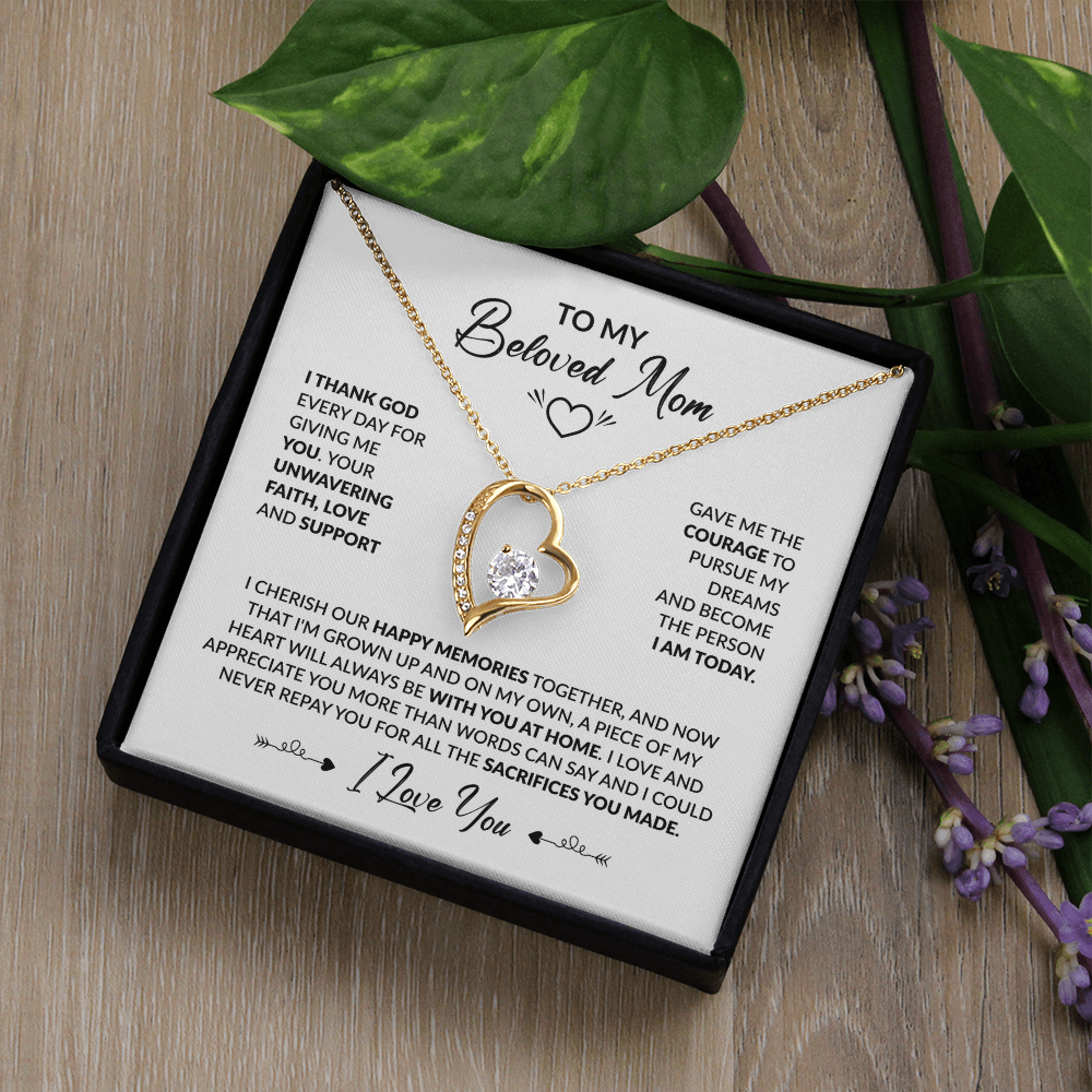 To My Beloved Mom Necklace