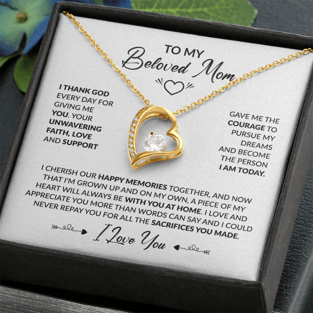 To My Beloved Mom Necklace