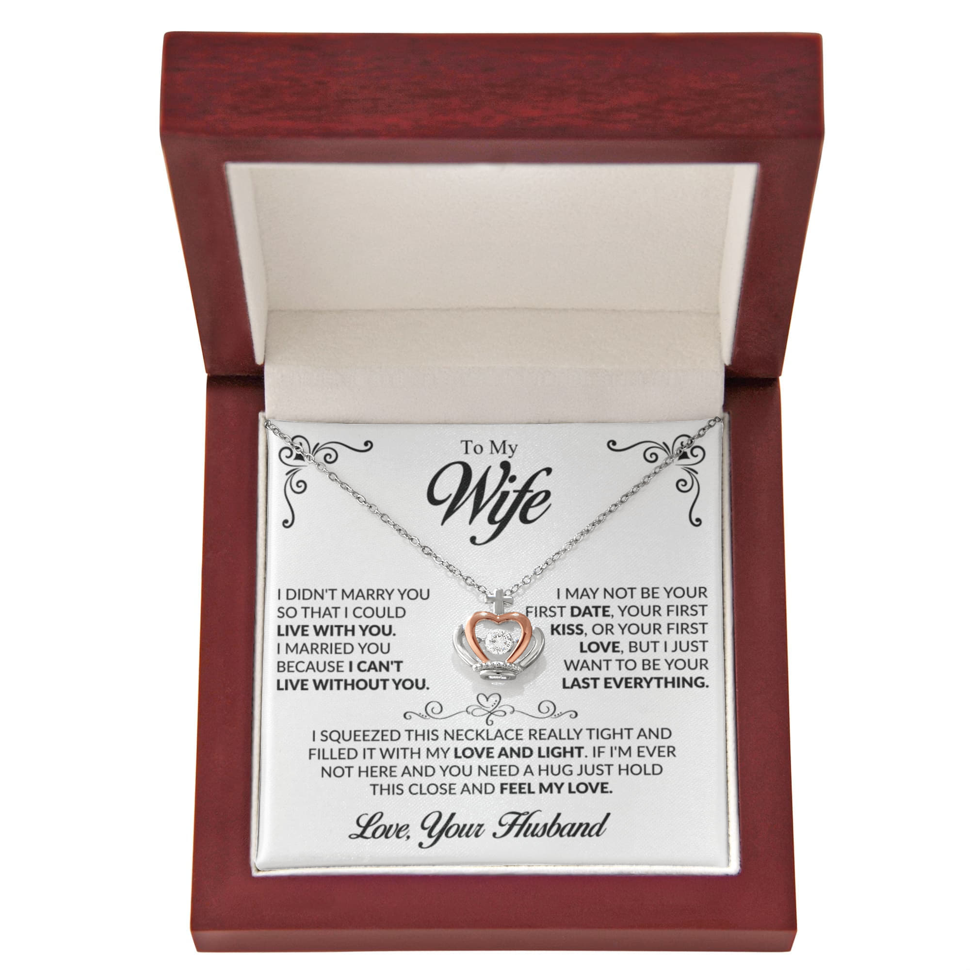 To My Wife Necklace Gift From Husband