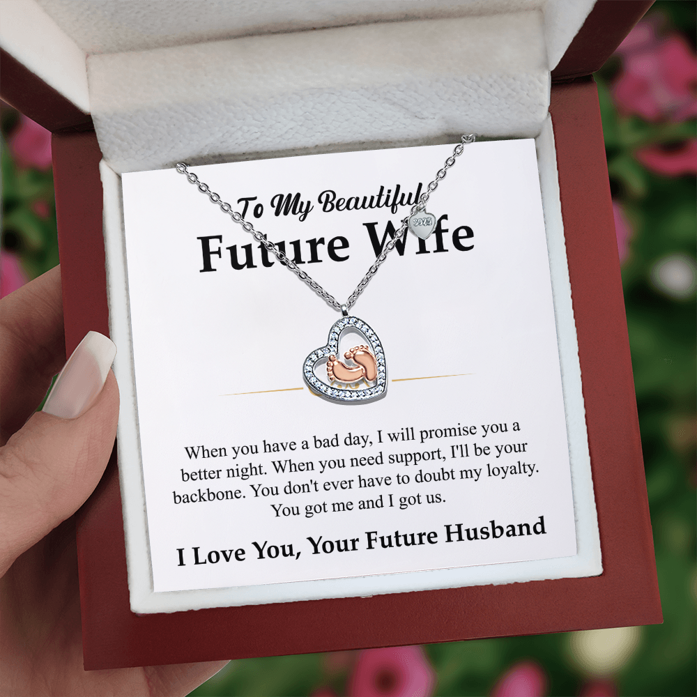 To My Beautiful Future Wife Necklace Gift