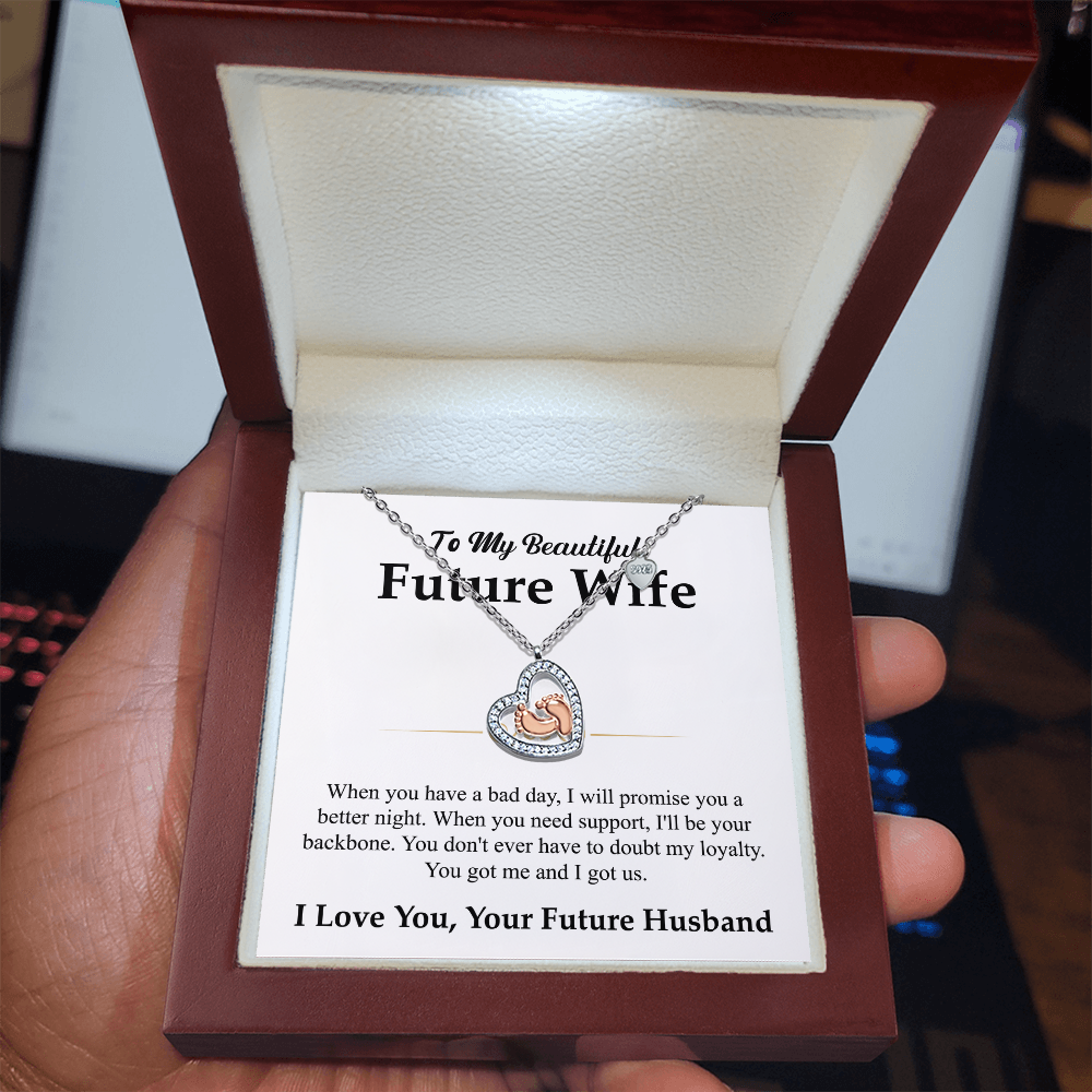 To My Beautiful Future Wife Necklace Gift
