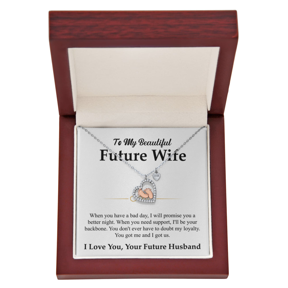 To My Beautiful Future Wife Necklace Gift